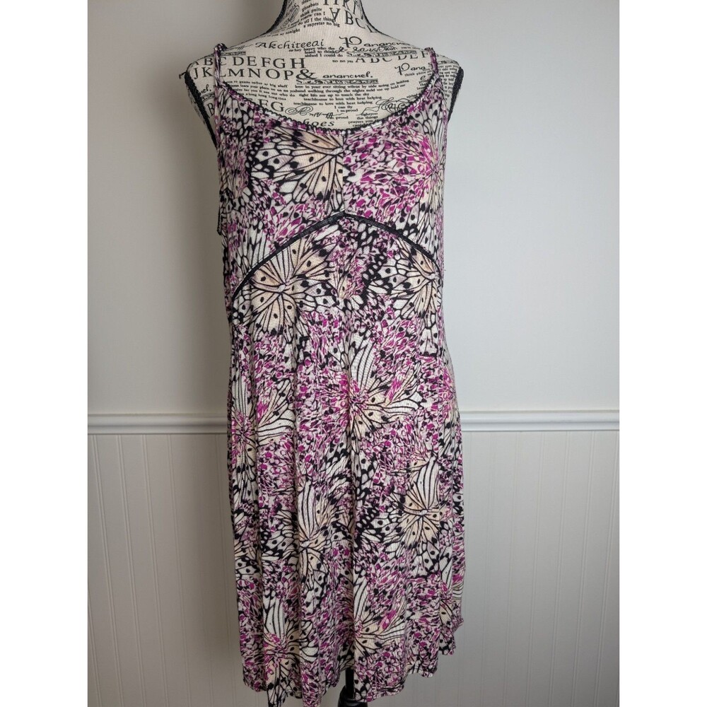 Ambrielle Sleeveless Nightgown Sleepwear Loungewear Women Size Large Pink Blue
